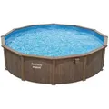 Produktbild: Bestway Pool, Dunkelbraun, Kunststoff, Metall, Kreise, 132 cm, Freizeit, Pools und Wasserspaß, Pools, Aufstellpools