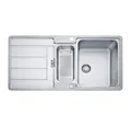 Produktbild: FRANKE Edelstahlspüle Hydros HDX 254 Edelstahl glatt, Druckknopfventil, 96,5/51 cm