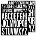 Produktbild: 2 Blatt Selbstklebende Buchstaben Aufkleber Klebebuchstaben Groß zum Aufkleben Scrapbook Wasserfeste Vinyl Alphabet für Basteln im Freien Schilder Poster Briefkasten Fenster und Auto (Weiß)