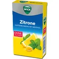 Produktbild: WICK Zitrone zuckerfreie Halsbonbons mit natürlichem Menthol 46g