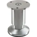 Produktbild: Möbelfuß alpha Alu gebürstet Höhe 80 mm