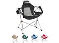 Produktbild: KINGCAMP Campingstuhl Orchid Schaukel Stuhl Camping Sessel Verstellbar Alu 120kg Farbe: Petrol Green