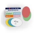 Produktbild: magnetoplan® Moderationskoffer Moderationskarten selbstklebend 250 Stk., 5-farbig