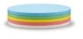 Produktbild: magnetoplan Selbstklebende Kommunikationskarten oval, 5 Farben sortiert, 250 Stk