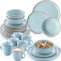 Produktbild: Sänger Kombiservice, Blau, Stein, 24-teilig, Rund, 50x30x80 cm, kratzfest, Essen & Trinken, Geschirr, Geschirr-Sets, Kombiservice