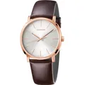 Produktbild: New Swiss Made CALVIN KLEIN Posh Quartz Silver Dial Brown Leather Men's Watch
