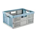 Produktbild: keeeper Stabile Profi-Klappbox mit Soft-Touch Griffen, 48,5 x 35 x 23,5 cm, 32 l, Lea, Nordic Blue