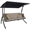 Produktbild: Angerer Freizeitmöbel Hollywoodschaukel 'Motion Smart' sandfarben 3-Sitzer 210 x 145 x 160 cm
