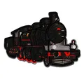 Produktbild: Lokomotive Zug Eisenbahn - Aufnäher, Bügelbild, Aufbügler, Applikationen, Patches, Flicken, zum aufbügeln, Größe: 7 x 4,8 cm