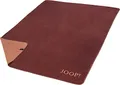 Produktbild: Joop! Wohndecke Uni-Doubleface Baumwollmischung Granat/Kupfer Größe 150x200 cm