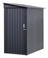 Produktbild: Floraworld Anlehn-Gerätehaus mit Schrägdach 172 x 103 x 190 cm anthrazit