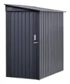 Produktbild: Floraworld Gerätehaus, Anlehn mit Schrägdach 172 x 103 x 190 cm anthrazit