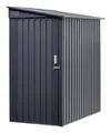 Produktbild: Floraworld Anlehn-Gerätehaus mit Schrägdach 172 x 103 x 190 cm anthrazit