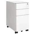 Produktbild: SONGMICS Rollcontainer weiß 3 Auszüge 30,0 x 46,0 x 59,2 cm