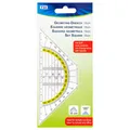 Produktbild: TSI Geodreieck Hypotenuse 160mm 16cm Griffleiste Geometrie Dreieck Schule Lineal