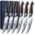 Produktbild: HOSHANHO Steakmesser 6Teilig Set, Hochwertige Edelstahl Küchen Steakbesteck