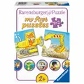 Produktbild: Ravensburger Puzzle Tierische Baustelle My First Puzzles Kinderpuzzle 9x2 Teile