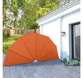 Produktbild: vidaXL Balkonsichtschutz Faltbarer Terrassen-Seitenfächer Terracotta-Rot 200 cm