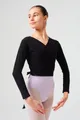 Produktbild: tanzmuster Sweatjacke Ballett Wickelacke Mandy aus weicher Baumwolle Ballettjacke für Mädchen