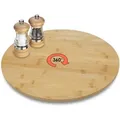 Produktbild: Xxl Bambus Servierplatte Drehbar - 50 Cm - Holz Drehteller Für Käse Wurst Und Snacks