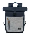 Produktbild: Travelite Rollup Fahrrad Rucksack Kurierrucksack Daypack Notebookfach blau grau