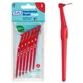 Produktbild: TePe Angle Interdentalbürste, Rot, 0,5 mm/ISO 2, 6 Stk., Zahnwischenraumreinigung, Plaque-Entferner für kleine Zahnlücken