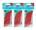 Produktbild: 3x TePe Angle Interdentalbürsten in rot 0,5 mm 3x6 Stück