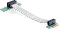 Produktbild: Riser Card Delock PCIe x1 -> fexibles Kabel