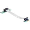 Produktbild: DeLOCK Riser Karte PCI Express x1 > x1 mit flexiblem Kabel 13 cm links