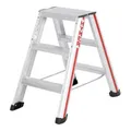 Produktbild: Hymer Stufenstehleiter beidseitig begehbar, 2x3 Stufen