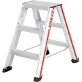 Produktbild: Hymer Stufenstehleiter mit vernieteten Leiterschuhen 2x3 Stufen