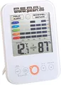 Produktbild: PEARL Schimmelalarm: Digital-Hygrometer/Thermometer mit Schimmel-Alarm und LCD-Display (Schimmelmessgerät, Hygrometer Schimmelalarm, Feuchtigkeitsmesser Pflanzen)