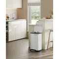 Produktbild: SONGMICS Mülleimer Abfalleimer, 30L, aus Edelstahl, luftdicht - Weiß