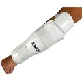 Produktbild: KWON Armschoner Unterarmschutz Ellbogenschützer Kampfsport Sport KWON Unterarm-, Für Vollkontakt geeignet, feucht abwischbar, Kunstleder, XS - XL weiß XL