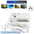 Produktbild: TV Signal Verstärker 4x20dB Verteiler DVB-C 50-862 Mhz Signalverstärker HD 4K KÖ