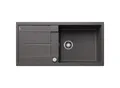 Produktbild: Blanco Spüle 518881 100 x 50 cm, PuraDur felsgrau, reversibel, Ablauffernbedienung mit Drehbetätigung