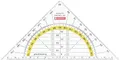 Produktbild: Brunnen 104975401 Geometrie-Dreieck / Geodreieck (für Schule und Büro, 16 cm, bruchsicher, glasklar)