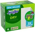 Produktbild: Swiffer Dry Bodenwischer Trockene Bodentücher Nachfüller (18 Tücher)