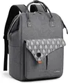 Produktbild: Lekesky Rucksack Damen Schultasche mit Laptopfach 15,6 Zoll Gra