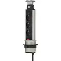 Produktbild: Brennenstuhl 1396200003 Verlängerungskabel 2 m 3 AC-Ausgänge Aluminium, Schwarz