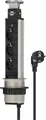 Produktbild: Brennenstuhl Tischsteckdose 3-fach 2 m 16A 230V Schalter Silber Schwarz