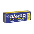 Produktbild: RAKSO Stahlwolle fein 000-200g, 1 Banderole, Zwischenschliff von Lack, Schellack, poliert Kupfer, Messing & Öl, Wachs auf Holz