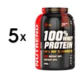 Produktbild: 5 x Nutrend 100% Whey Protein, Chocolate Cocoa - 2250g (36,44 EUR/kg)