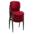 Produktbild: Nowy 4 Styl Besucherstühle Iso ISO BLACK 1.3 C29 bordeaux Stoff