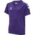 Produktbild: hummel Sport-Tshirt hmlCORE XK Poly Jersey (robuster Doppelstrick) Kurzarm violett/weiss Kinder