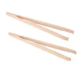Produktbild: BURI 2 Stück Grillzange Holz 48cm Zangenset lang unbehandelt Buchenholz natur Grill Zubehör Grillzubehör Küchenutensilien Pfannenwender Grillbesteck Zange Küche Küchenhelfer Grillen Küchenzange Set 2x