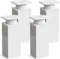 Produktbild: 4er Set sossai moderne Möbelfüße in Weiß 60mm höhenverstellbar Schrankfüße Sockelfüße