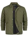 Produktbild: Indicode Herren INDram Steppjacke mit Cordkragen und Rautensteppung | Daunenjacke für Männer Army, M