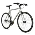 Produktbild: Bergsteiger Kyoto 28 Zoll Singlespeed Fixie Fahrrad, Aluminium Rahmen, Flip-Flop-Nabe, Retro-Design, Fixed Gear, Urban Bike für Herren & Damen