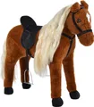 Produktbild: Pink Papaya Stehpferd zum draufsitzen | 75cm Spielpferd zum Reiten | Pferd zum Reiten für Kinder mit Sound | Sattel Pferd - Bella